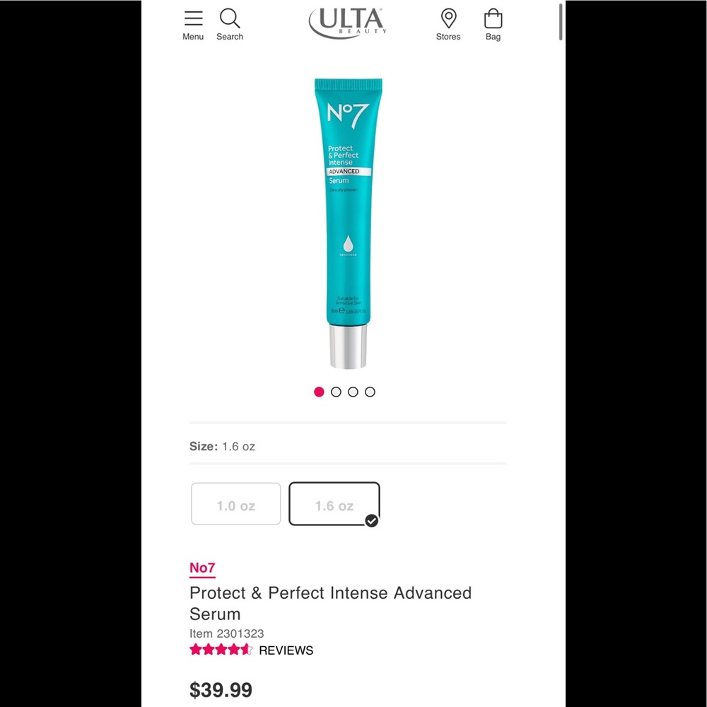 No7 Protect & Perfect Intense Advanced Serum